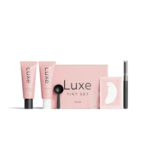 Luxe Cosmetics- Black Color Set for Lashes and Brows - Long Lasting Temporary Color (Up to 4 Weeks) - Vegan & Cruelty-Free - For Salon & Home Use