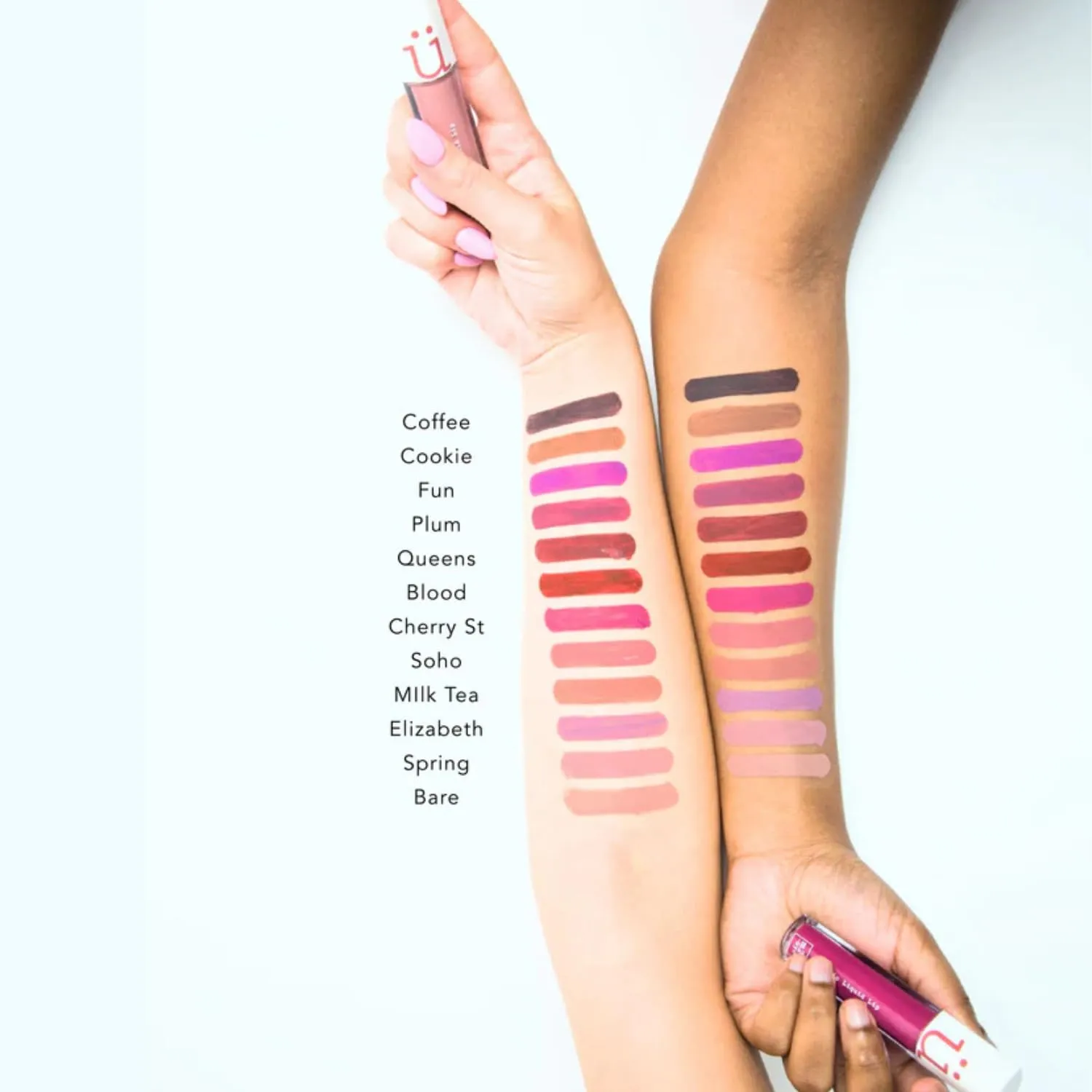 M2U NYC (Coffee Dark Brown Matte Liquid Lipstick – Long Lasting High Impact Color with Up to 17H Wear – Matte Lipstick for Women – No Budge, Lightweight Creamy Vegan Formula Infused with Jojoba Oil