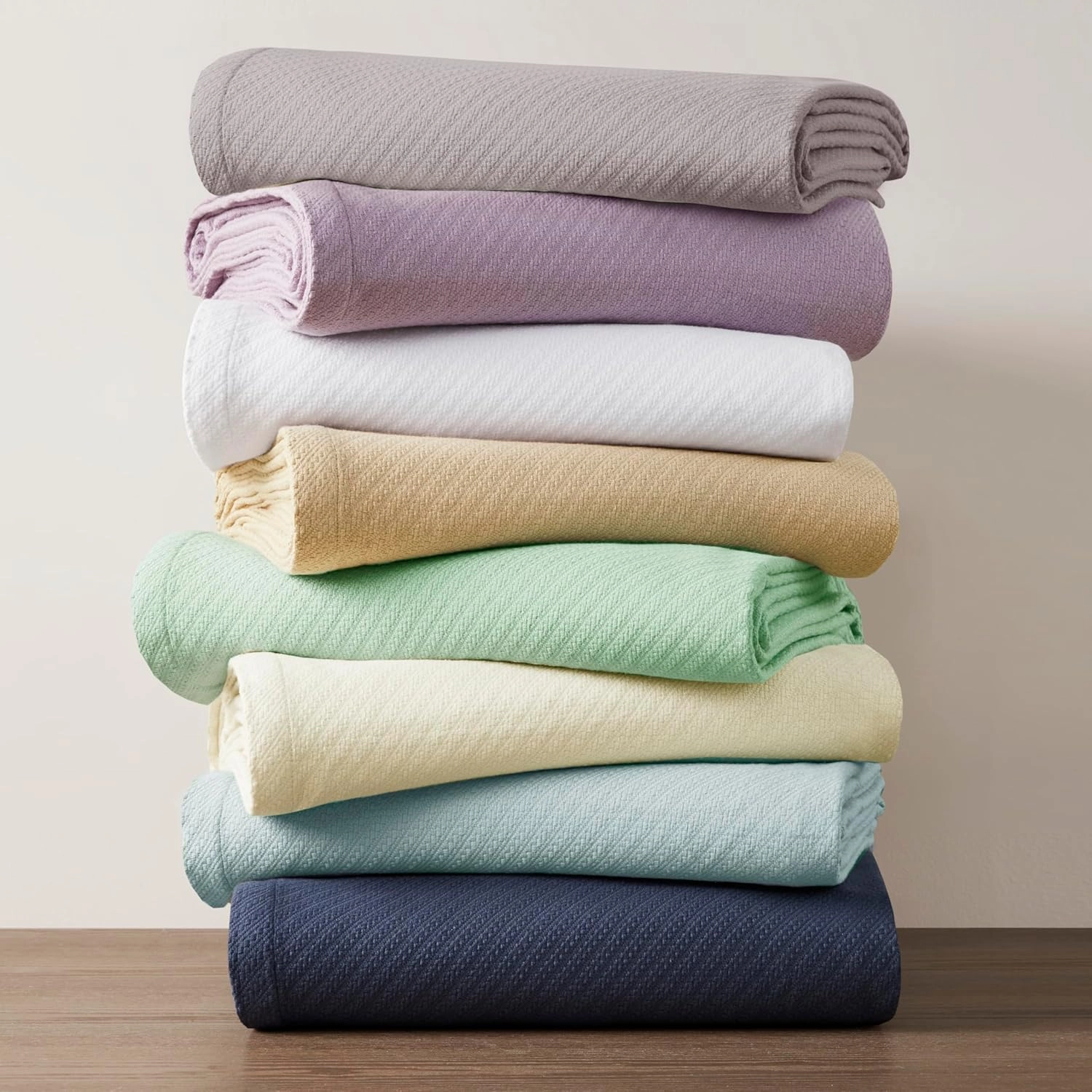 Madison Park Liquid Cotton Luxury Blanket Premium Soft Cozy 100% Ring Spun Cotton For Bed , Couch or Sofa, King, Light Blue