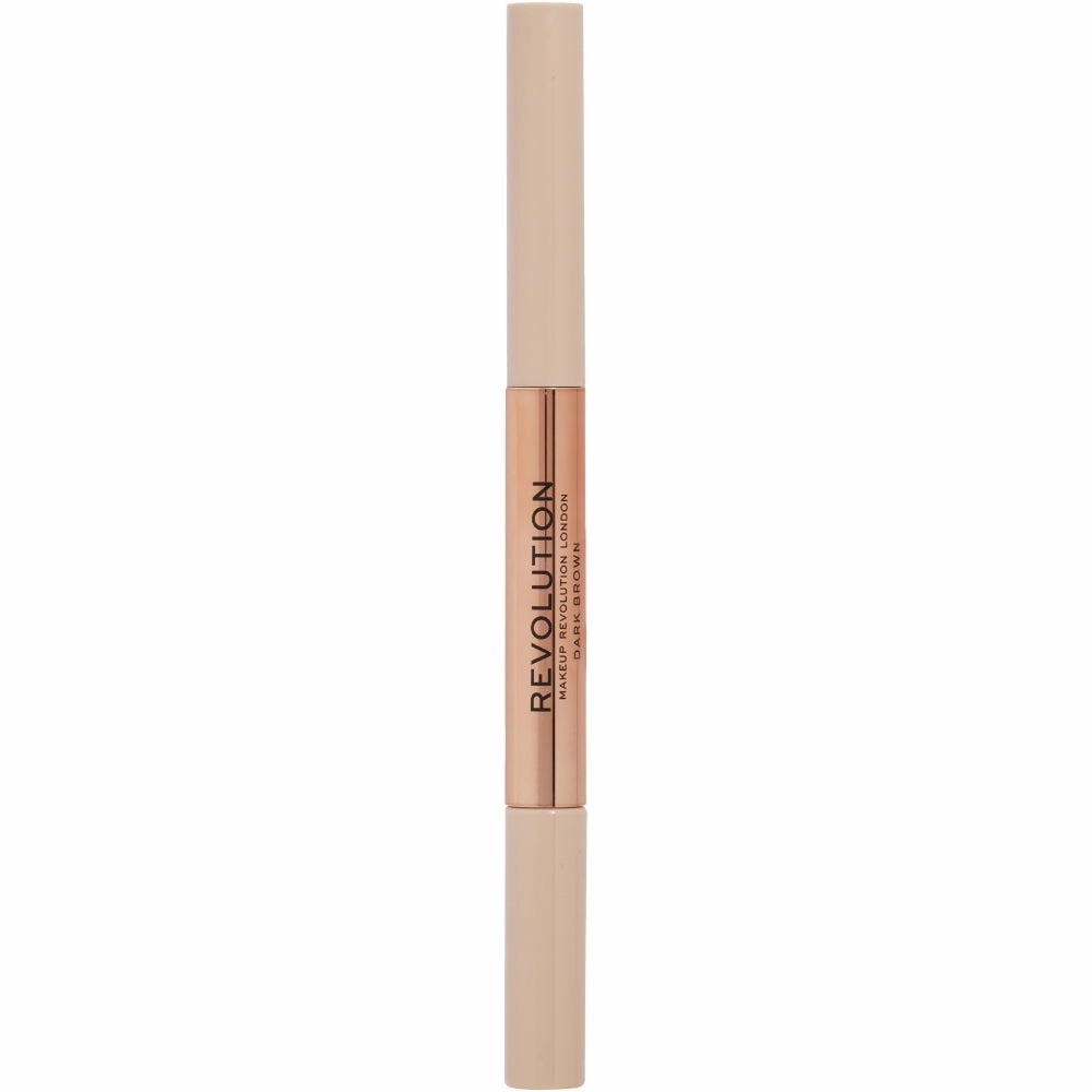 Makeup Revolution Fluffy Brow 2-In-1 Blade Pencil & Clear Brow Gel Duo