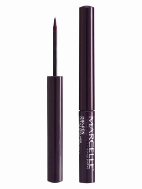 Marcelle Dip-Pen Liquid Eyeliner, Purple Rain, Hypoallergenic and Fragrance-Free, 0.05 fl oz