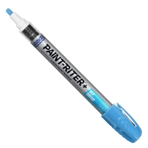 Markal 96971 Paint-Riter  Oily Surface Liquid Paint Marker, Versatile Surface Compatibility, Bold Mark Size 1.8", Light Blue 12-Pack