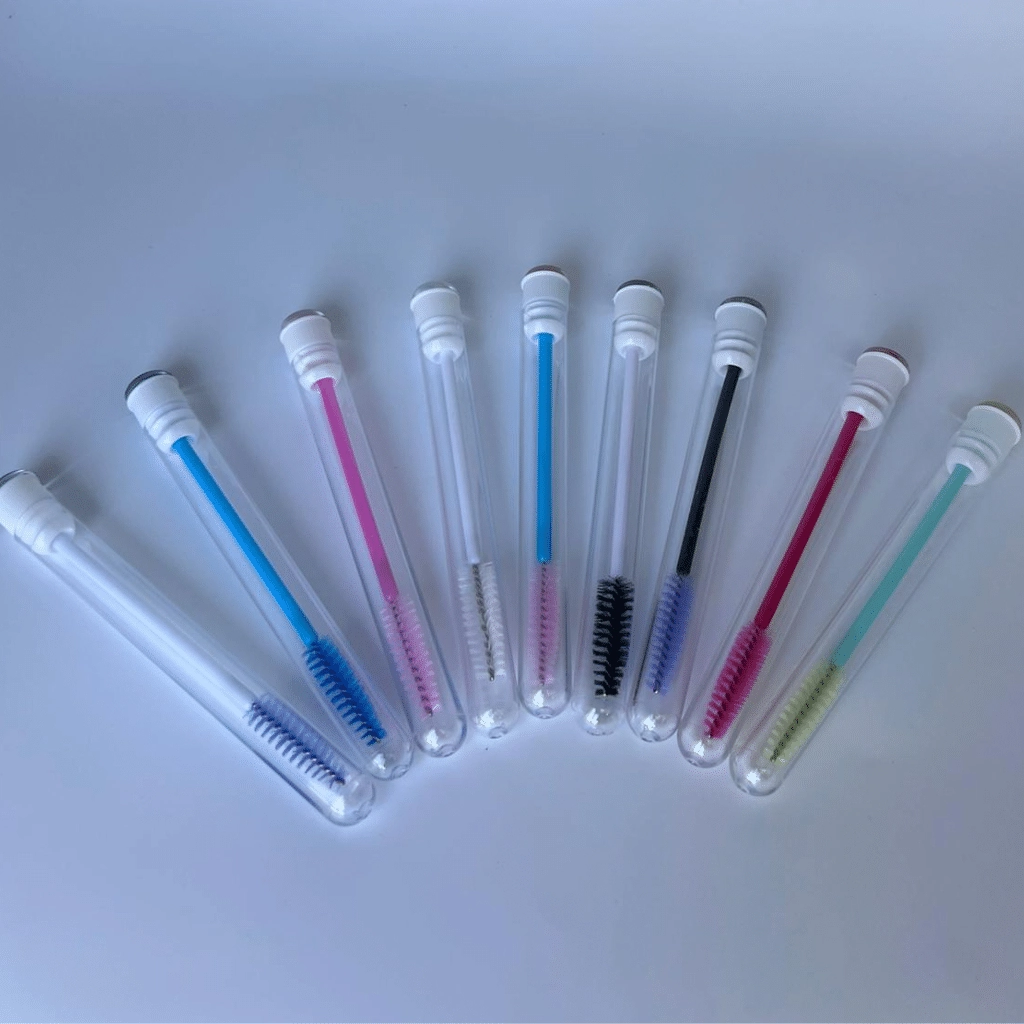Matte Disposable Eyebrow Brush / Mascara Wand / Spoolies with Tube