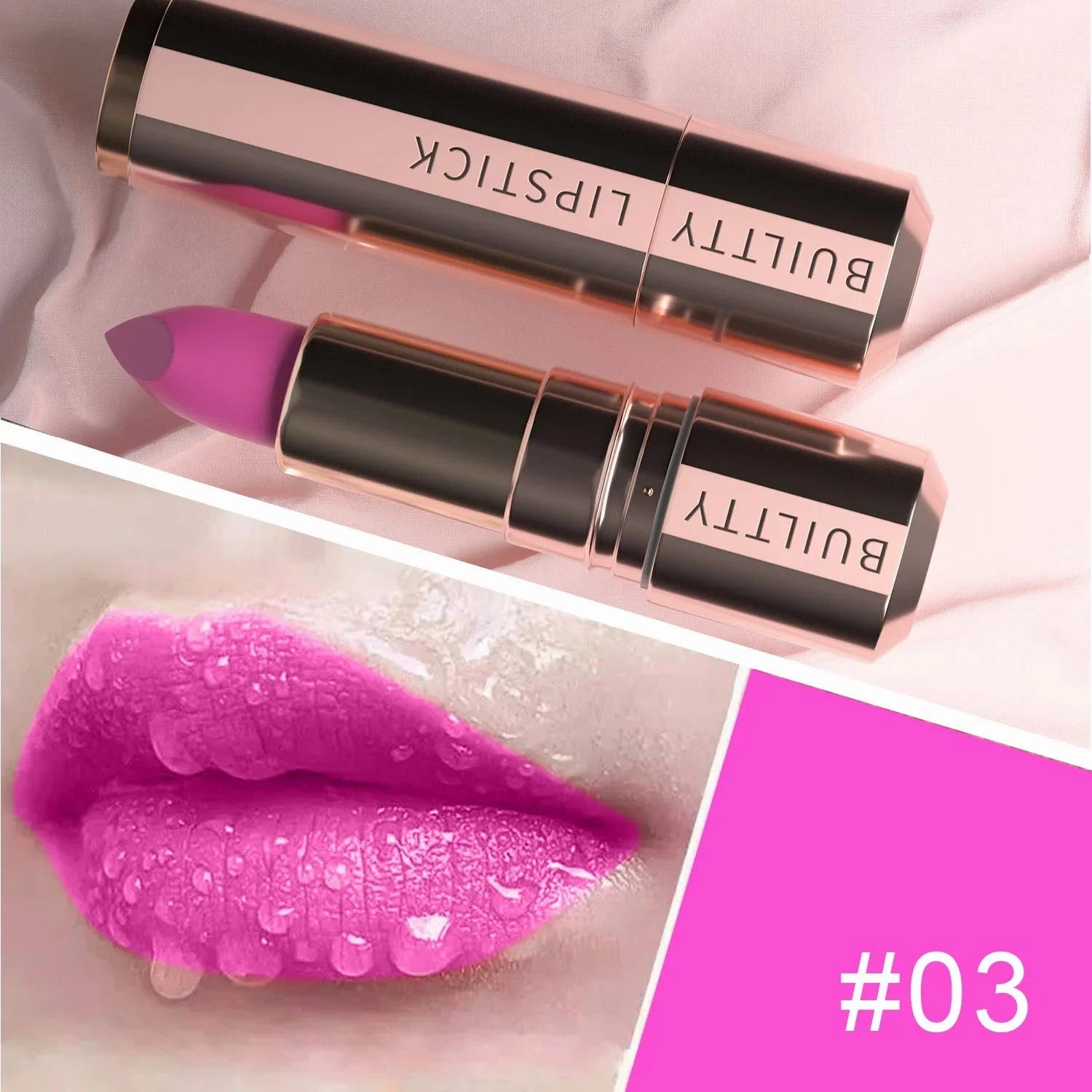Matte Finish Matte Lipsticks for Women Long Lasting Waterproof Moisturizer Pink Plum Lipstick Non Stick Cup Velvet Lipstick Gift