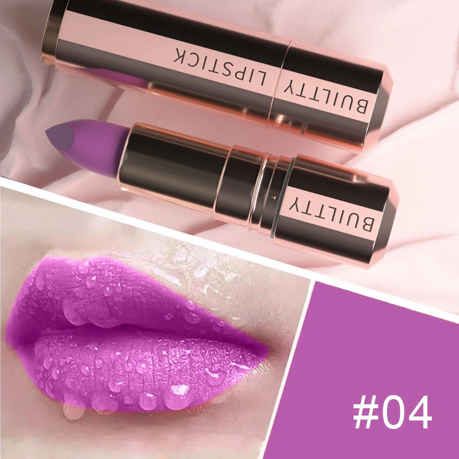 Matte Finish Matte Lipsticks for Women Long Lasting Waterproof Moisturizer Pink Plum Lipstick Non Stick Cup Velvet Lipstick Gift