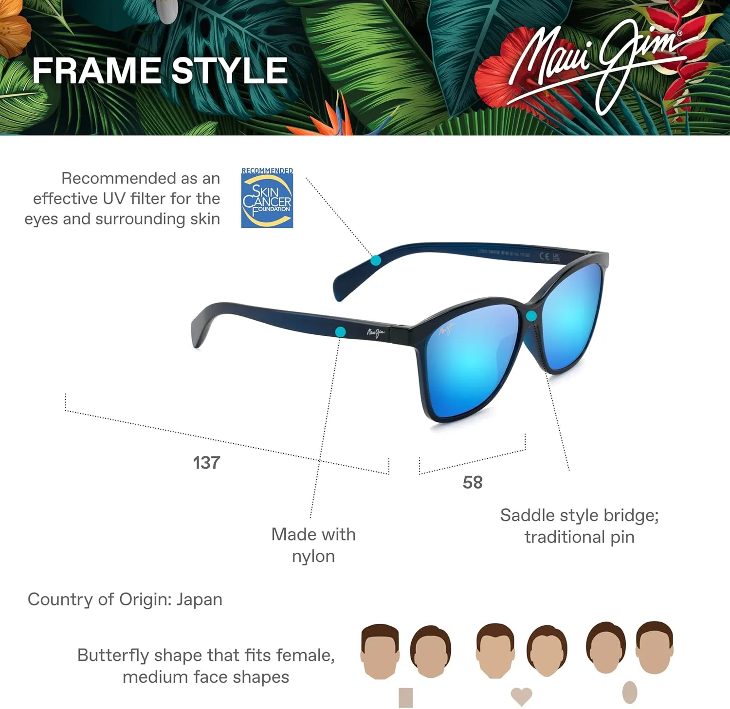 Maui Jim Women's Liquid Sunshine Polarized Fashion Sunglasses