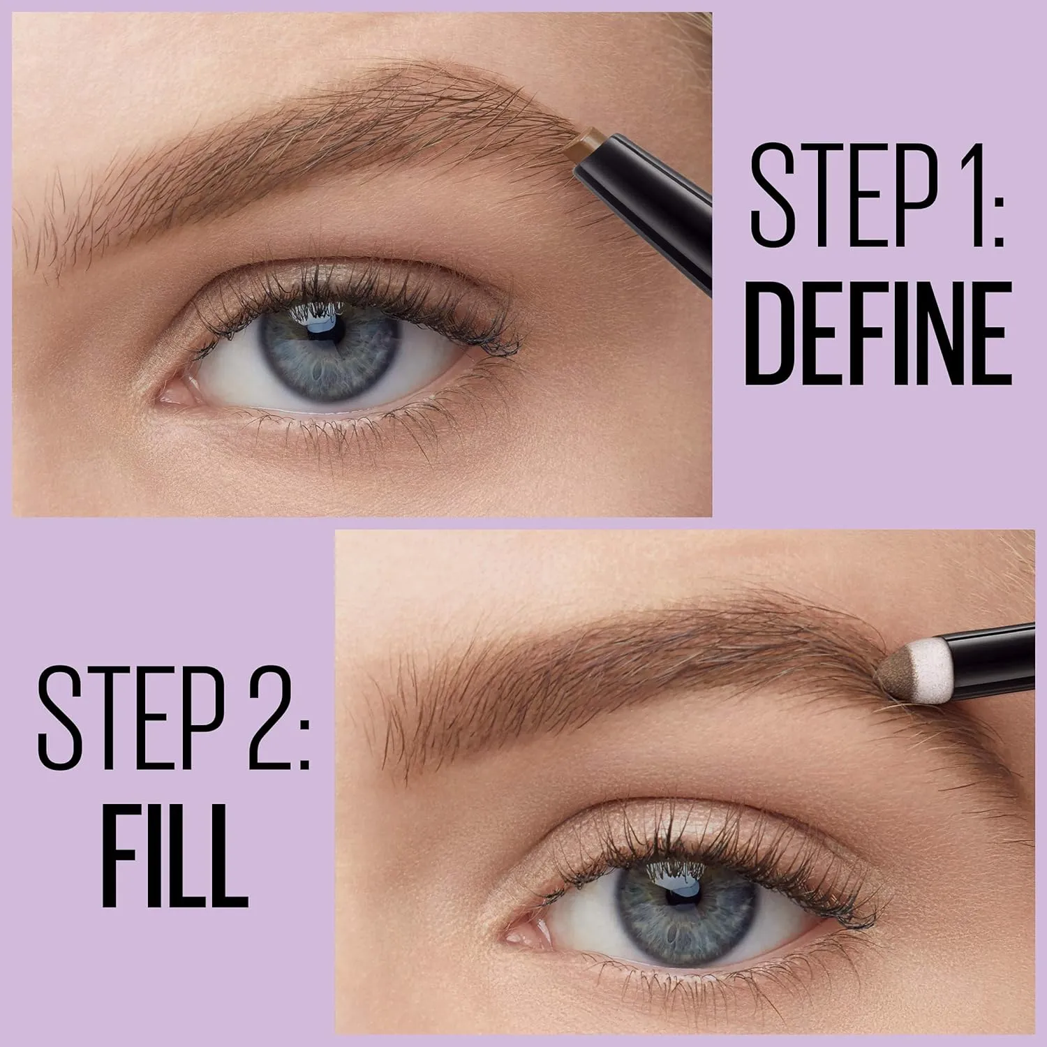 Maybelline New York Maybelline Express Brow 2-in-1 Pencil and Powder, Soft Brown, 0.02 Fl. Ounce, 255 Soft Brown, 0.02 fluid_ounces (Pack of 2)