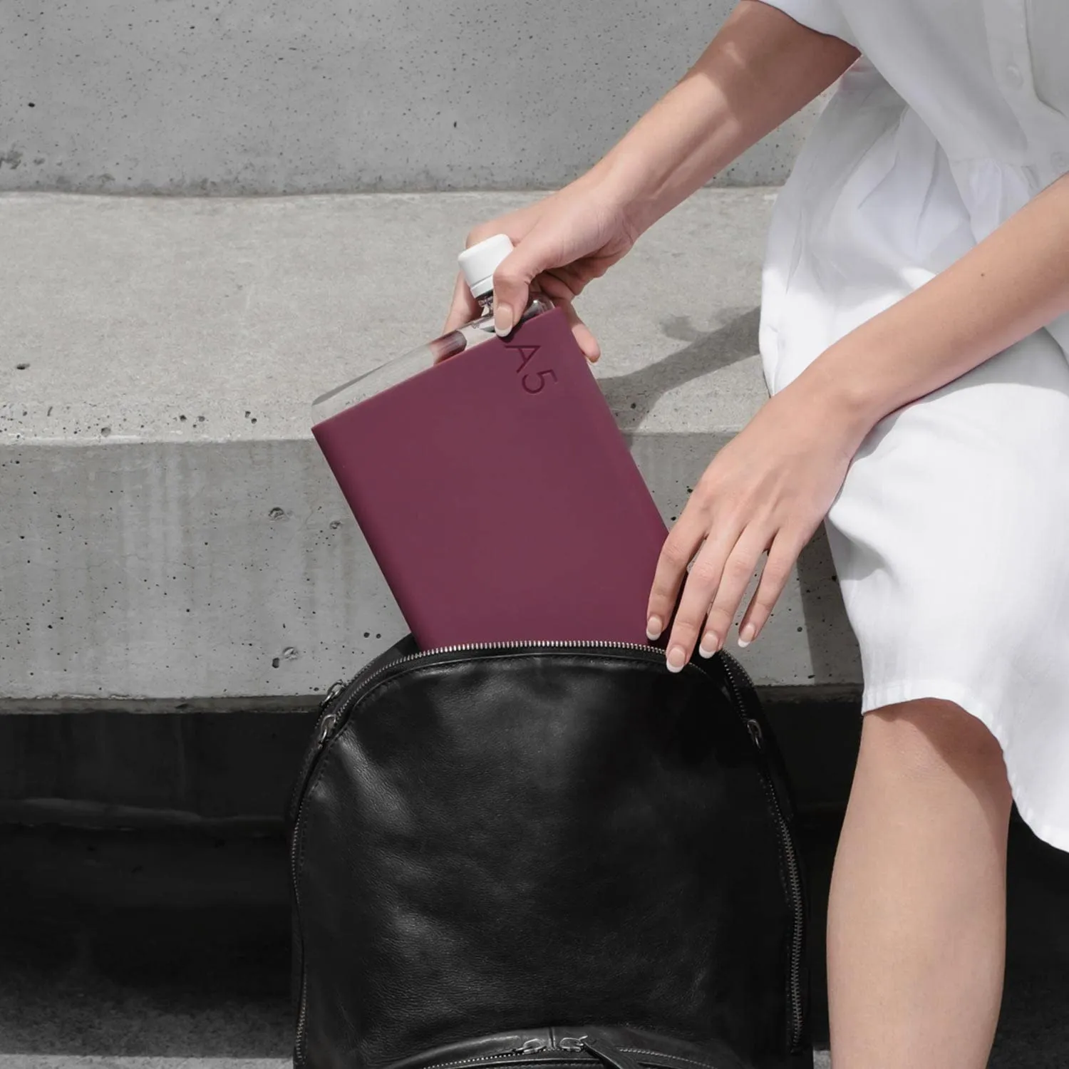 memobottle A5 Silicone Sleeve - Wild Plum