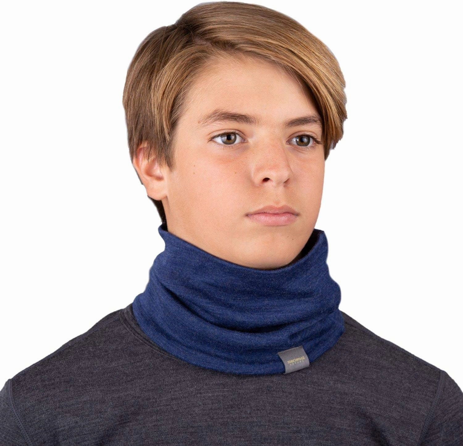 MERIWOOL Kids Merino Wool Neck Gaiter Midweight Winter Neck Warmer