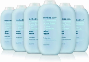 Method Body Wash, Wind Down, 18 oz, 6 pack, Packaging May Vary