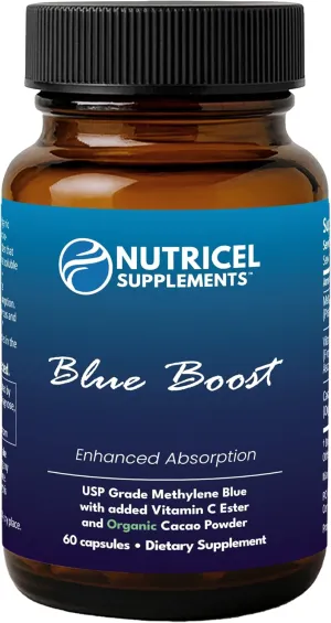 Methylene Blue (USP Grade) Pharma Grade Supplements, Capsule Form, with Added Vitamin C Ester for Enhanced Absorption, Brain Supplement with Brain Fuel, Memory, Focus, Clarity, Cognitive, Energy