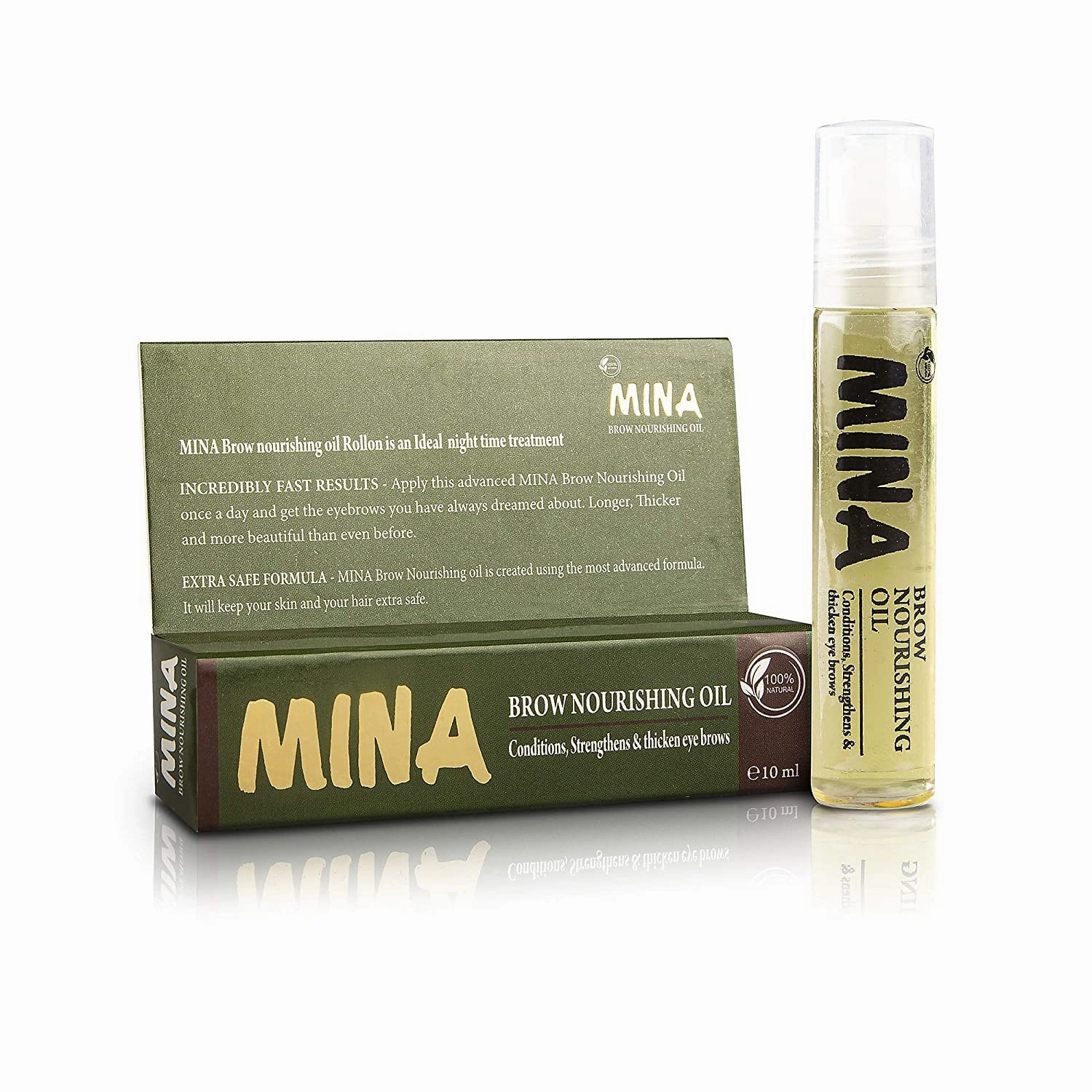 Mina ibrow Hair Color Light Brown |Natural Spot coloring Hair Tinting Powder with brow Nourishing Oil For Professional, Water and Smudge Proof | No Ammonia, No Lead with 100% Gray Converge