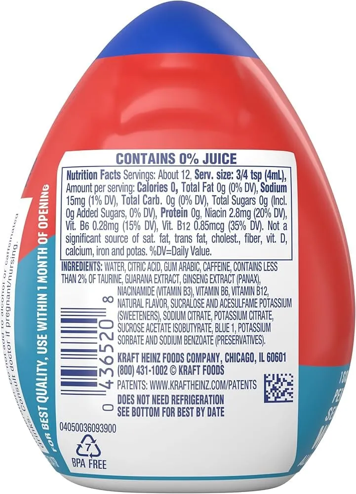 MiO Energy Liquid Flavor Enhancer with Caffeine and B Vitamins - 3 pack brought by Southwind Enterprises (Wicked Blue Citrus)