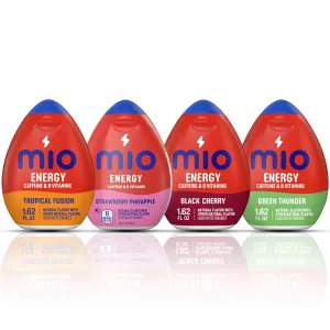 Mio Energy Water Enhancement Variety Pack | Zero Sugar, Contains Caffeine, and B-Vitamins | 1.62 fl oz. per bottle | Ships in an Aromatik™ damage proof box (Variety 3)