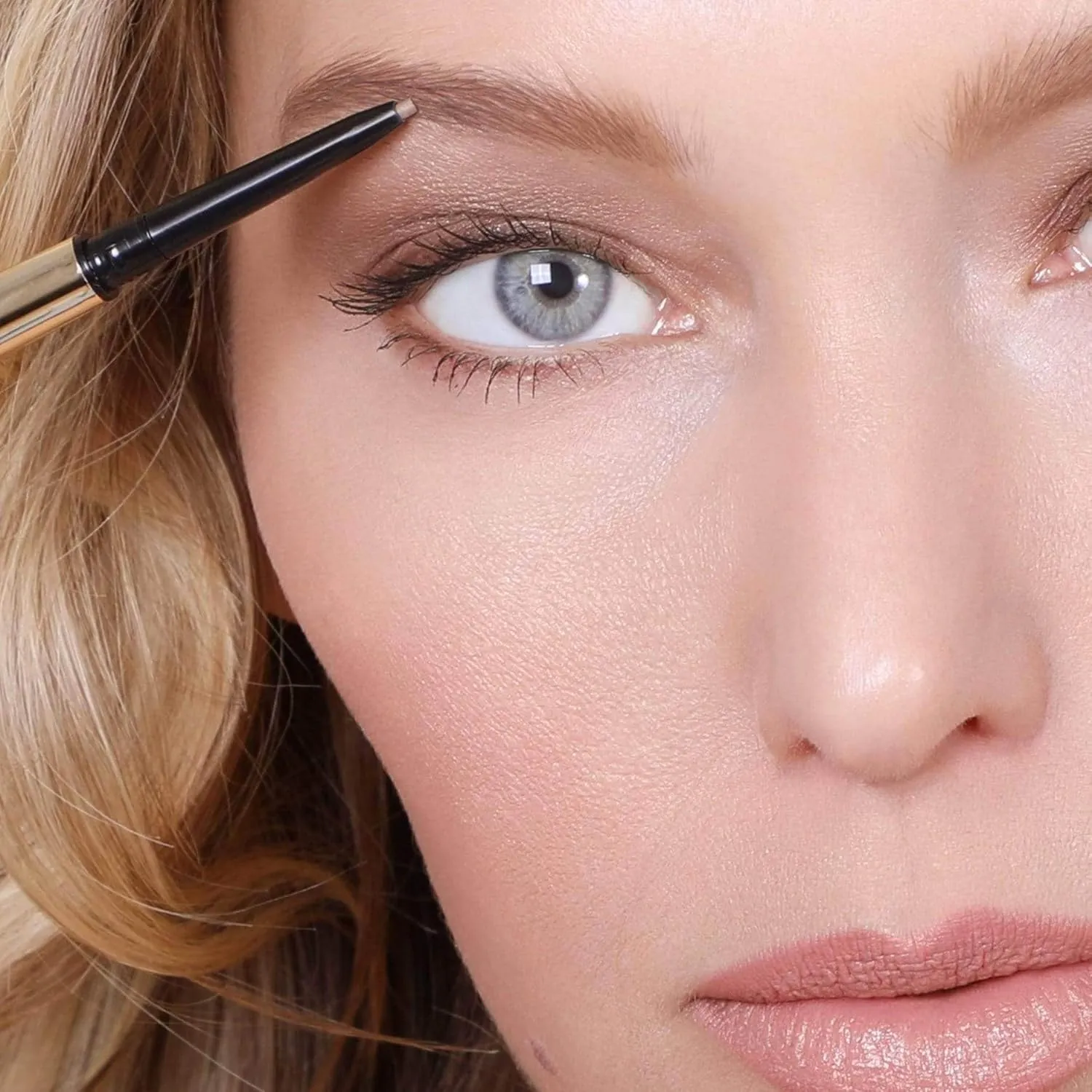 Mirenesse All Day Micro Brow Pencil & Definer Crayon, Brow Liner and Highlighter in One with Long Lasting Color, High Precision and Definition, Toxin Free, 1 Taupe Blonde 0.012 oz