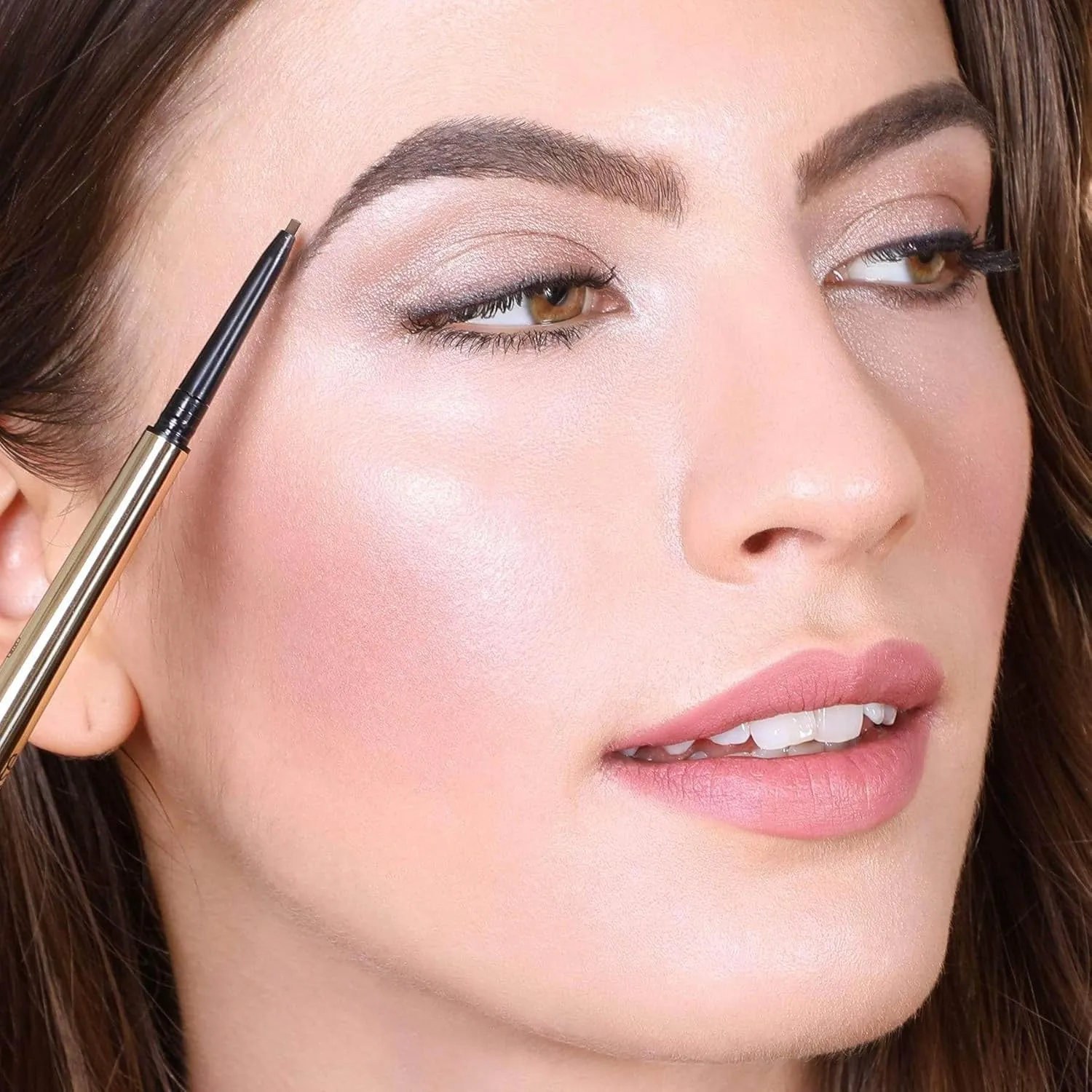 Mirenesse All Day Micro Brow Pencil & Definer Crayon, Brow Liner and Highlighter in One with Long Lasting Color, High Precision and Definition, Toxin Free, 1 Taupe Blonde 0.012 oz