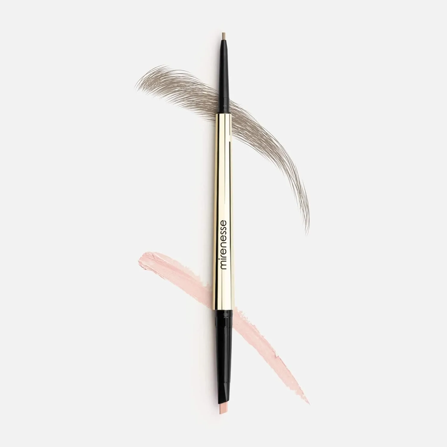 Mirenesse All Day Micro Brow Pencil & Definer Crayon, Brow Liner and Highlighter in One with Long Lasting Color, High Precision and Definition, Toxin Free, 1 Taupe Blonde 0.012 oz