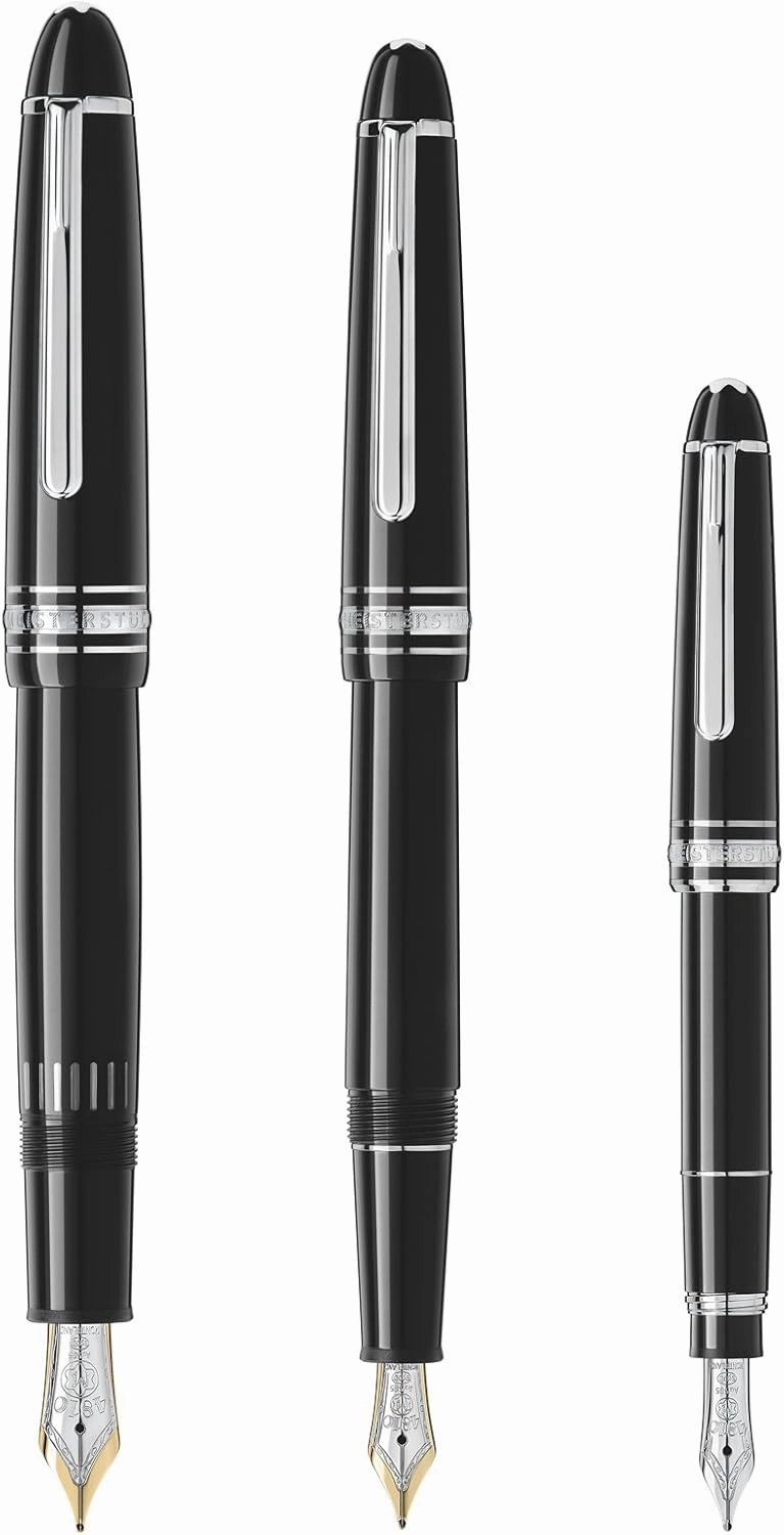Montblanc Ink Bottle Midnight Blue 109204 – Premium-Quality Refill Ink in Blue-Black for Fountain Pens, Quills, and Calligraphy Pens – 60ml Inkwell
