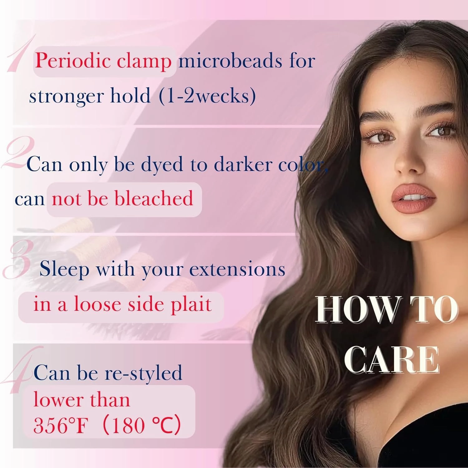 Moresoo Nano Tip Hair Extensions Real Human Hair Dark Brown Nano Ring Remy Hair Extensions Long Straight 20 inch 50g/50s