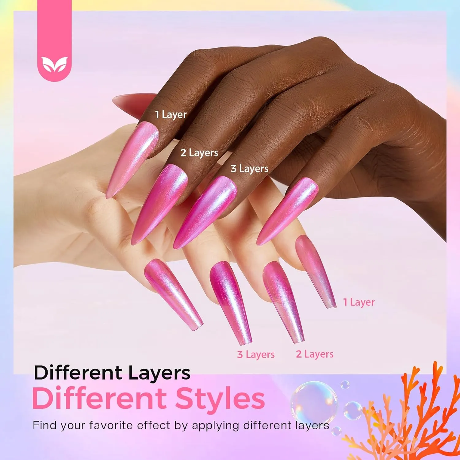 Morovan Pearl Nail Polish Set: Glitter Mermaid Iridescent Polish 2025 Mini Shimmer Pink Green Blue Nude Coral Cream Summer Manicurist nail polish for Women Girls Gift