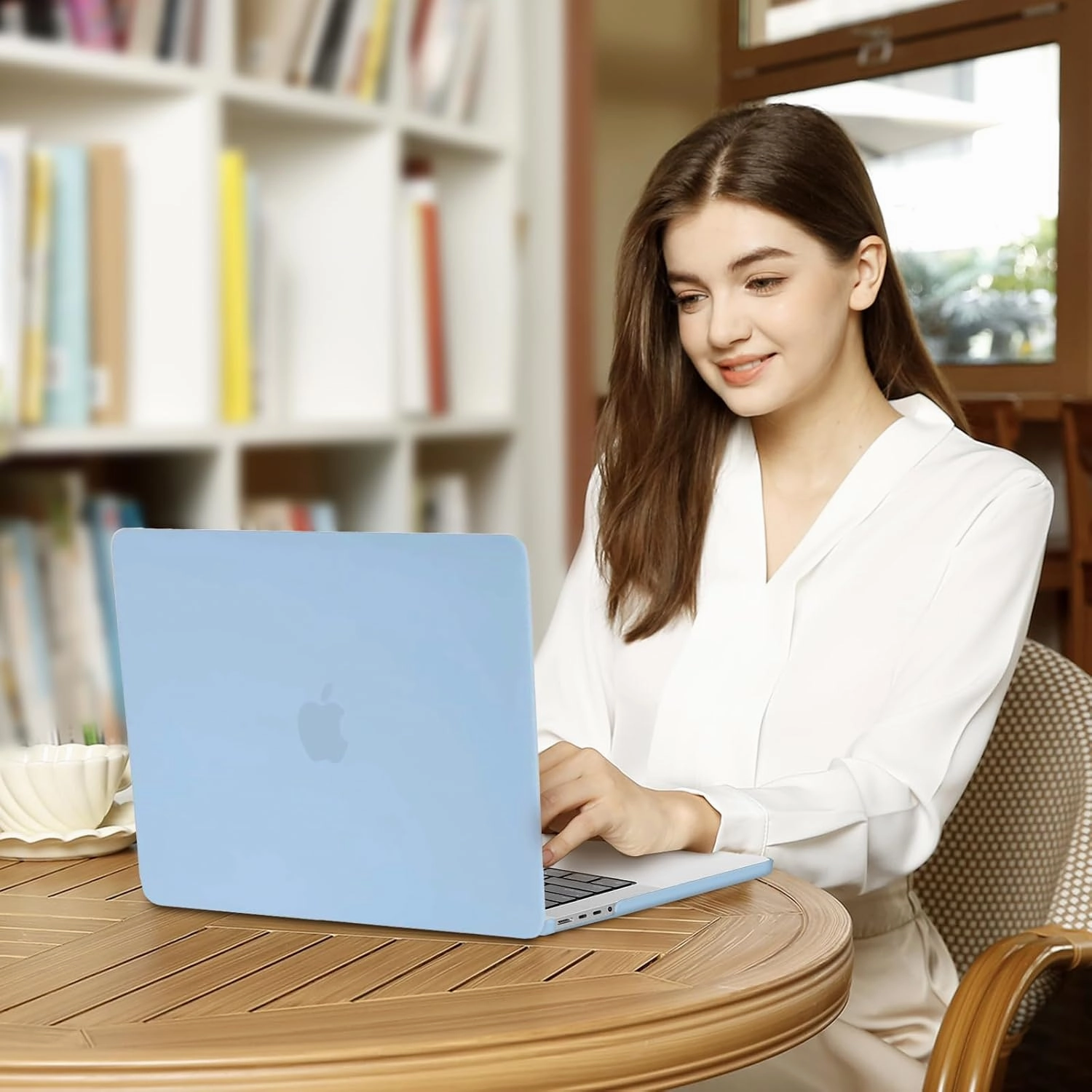 MOSISO Compatible with MacBook Pro 14 inch Case 2025 2024 2023 2022 2021 M4 M3 M2 M1 A3112 A3185 A3401 A2918 A2992 A2779 A2442, Plastic Hard Shell&Keyboard Cover&Screen Film&Pouch, Airy Blue