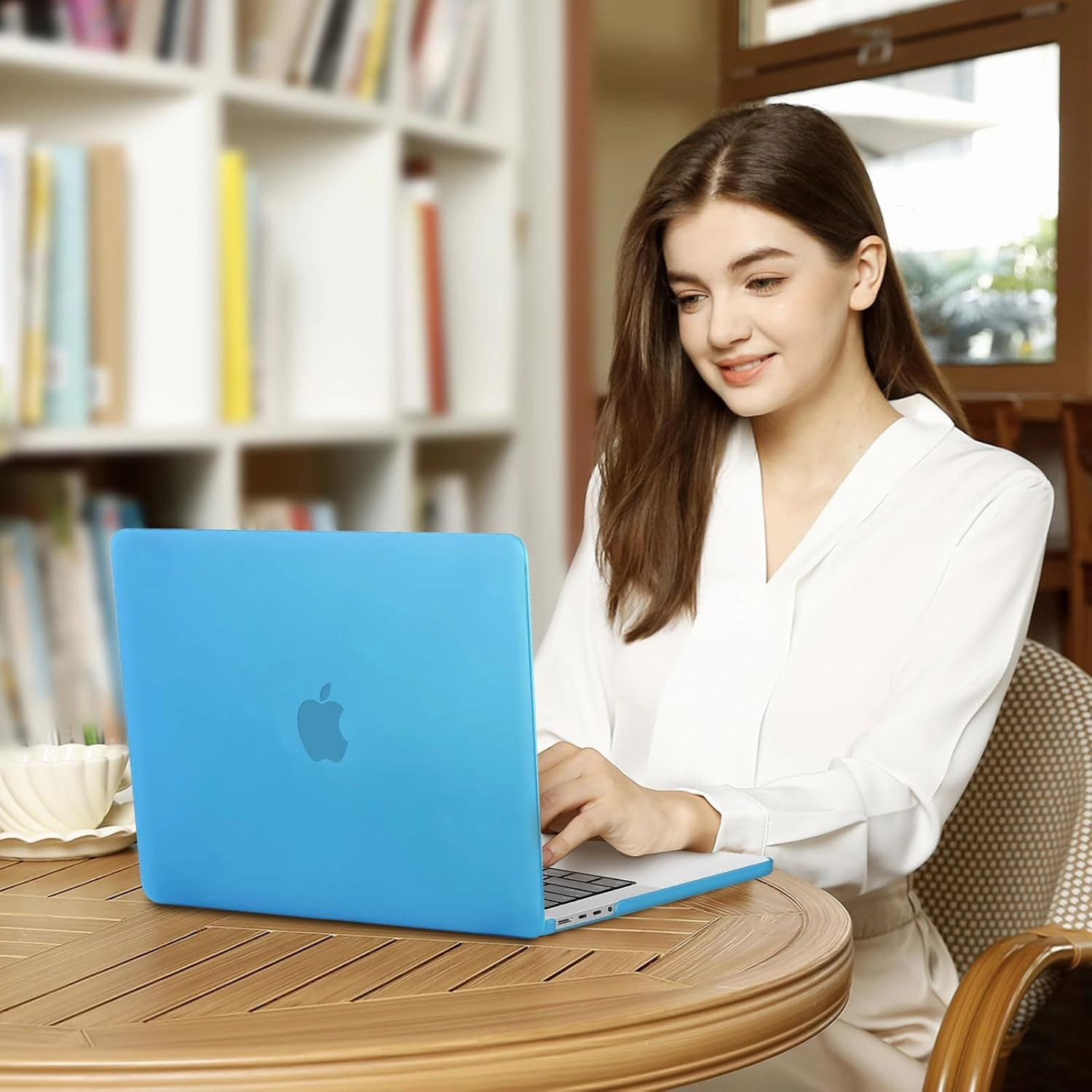 MOSISO Compatible with MacBook Pro 14 inch Case 2025 2024 2023 2022 2021 M4 M3 M2 M1 A3112 A3185 A3401 A2918 A2992 A2779 A2442, Plastic Hard Shell&Keyboard Cover&Screen Film&Pouch, Aqua Blue