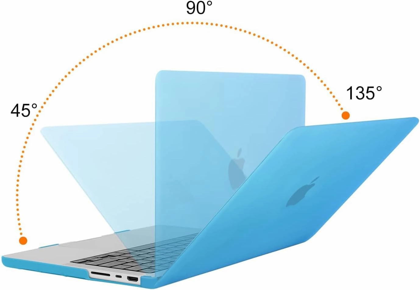MOSISO Compatible with MacBook Pro 14 inch Case 2025 2024 2023 2022 2021 M4 M3 M2 M1 A3112 A3185 A3401 A2918 A2992 A2779 A2442, Plastic Hard Shell&Keyboard Cover&Screen Film&Pouch, Aqua Blue