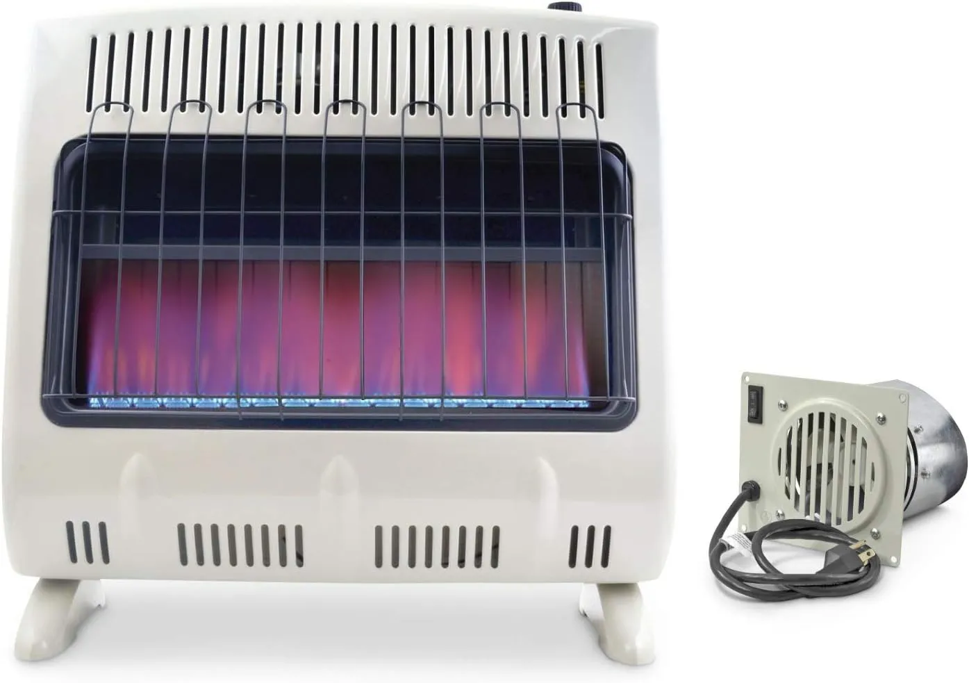 Mr. Heater 30,000 BTU Propane Blue Flame Vent-Free Heater and Blower Fan