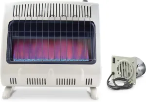 Mr. Heater 30,000 BTU Vent Free Blue Flame Propane Heater with Built-In Blower (1000 Sq. Ft.)