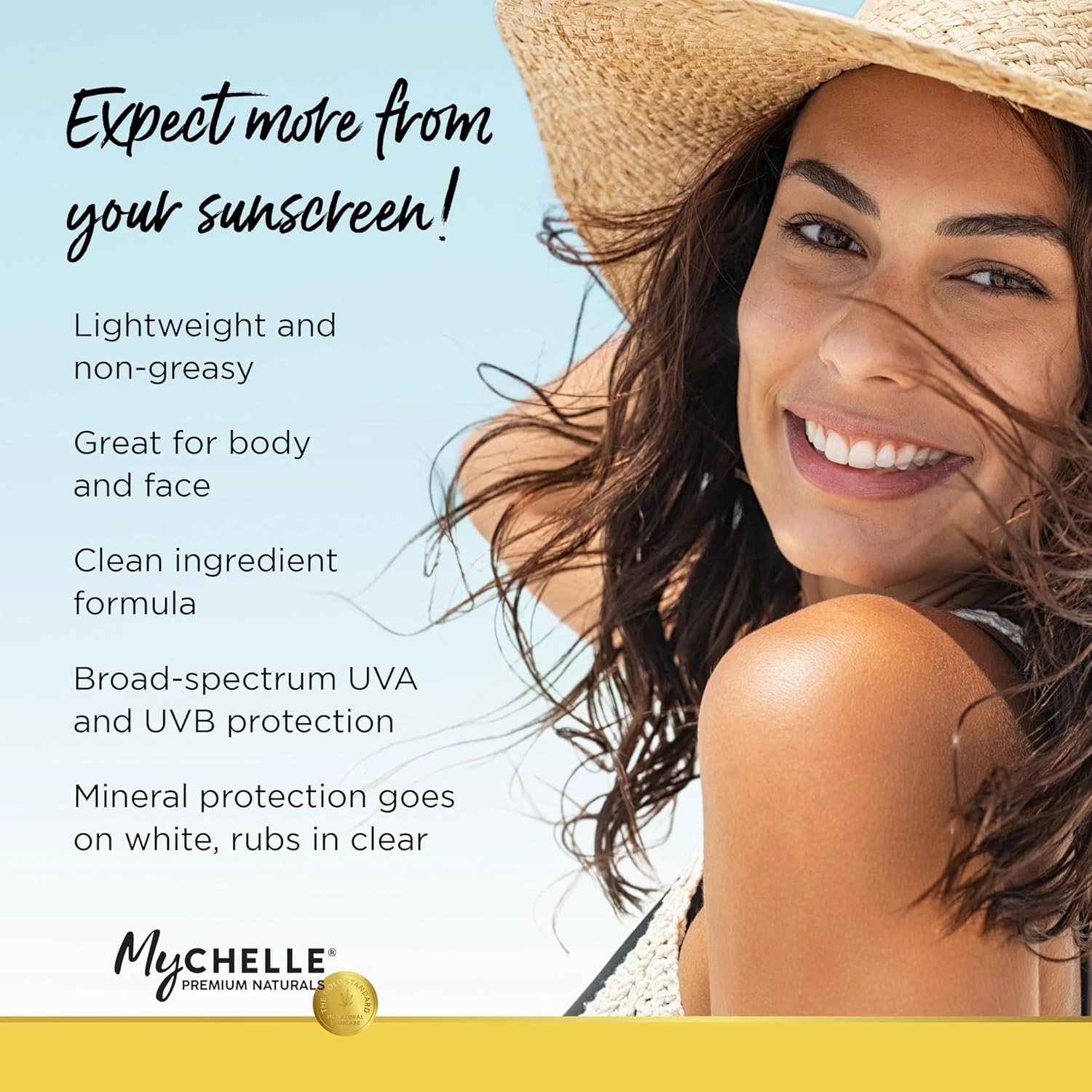 MyCHELLE Dermaceuticals Solar Defense SPF 30 (2.3 Fl Oz) - Moisturizing Reef Safe Sunscreen with Red Algae Extract and Kukui Oil - Travel Size Zinc Sunscreen for Face and Body
