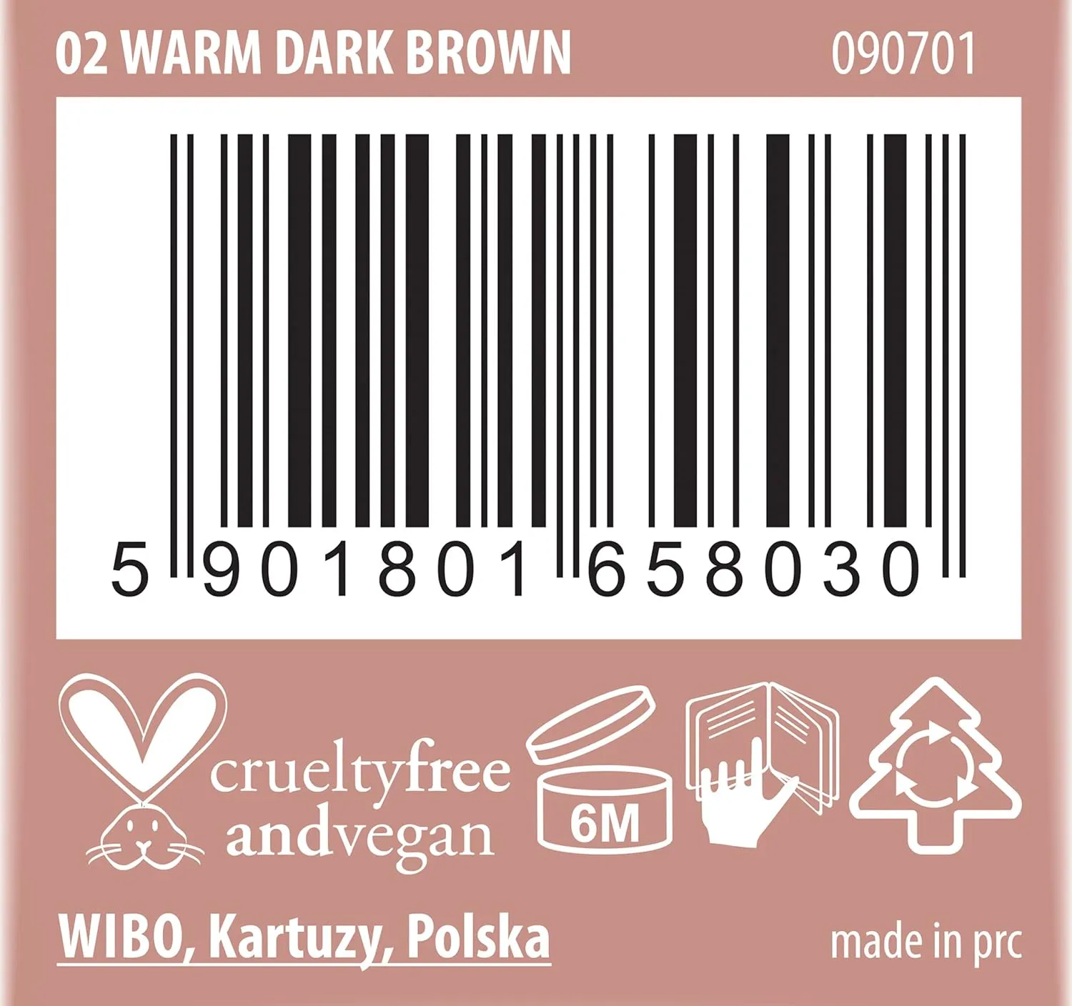 NAM Makeup Eyebrow Pomade NR 2 - Dark Brown, 6g