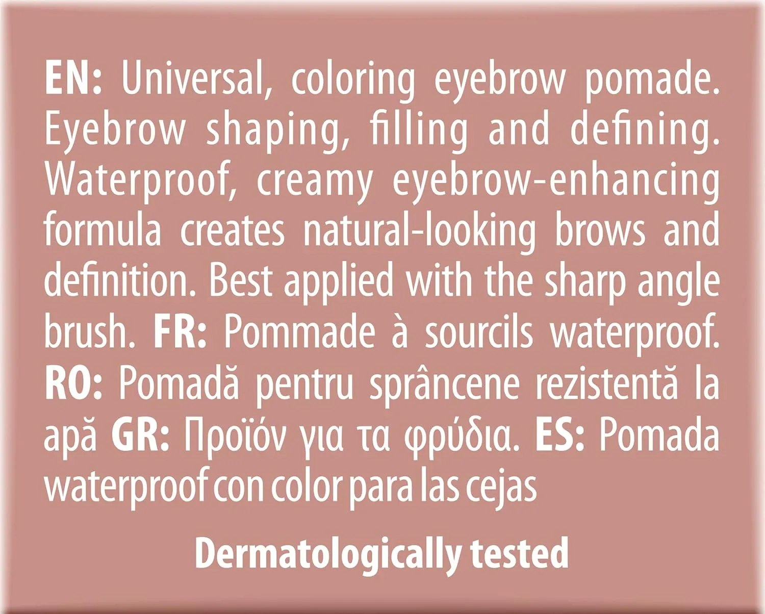 NAM Makeup Eyebrow Pomade NR 6 - Light Warm Blonde, 6g