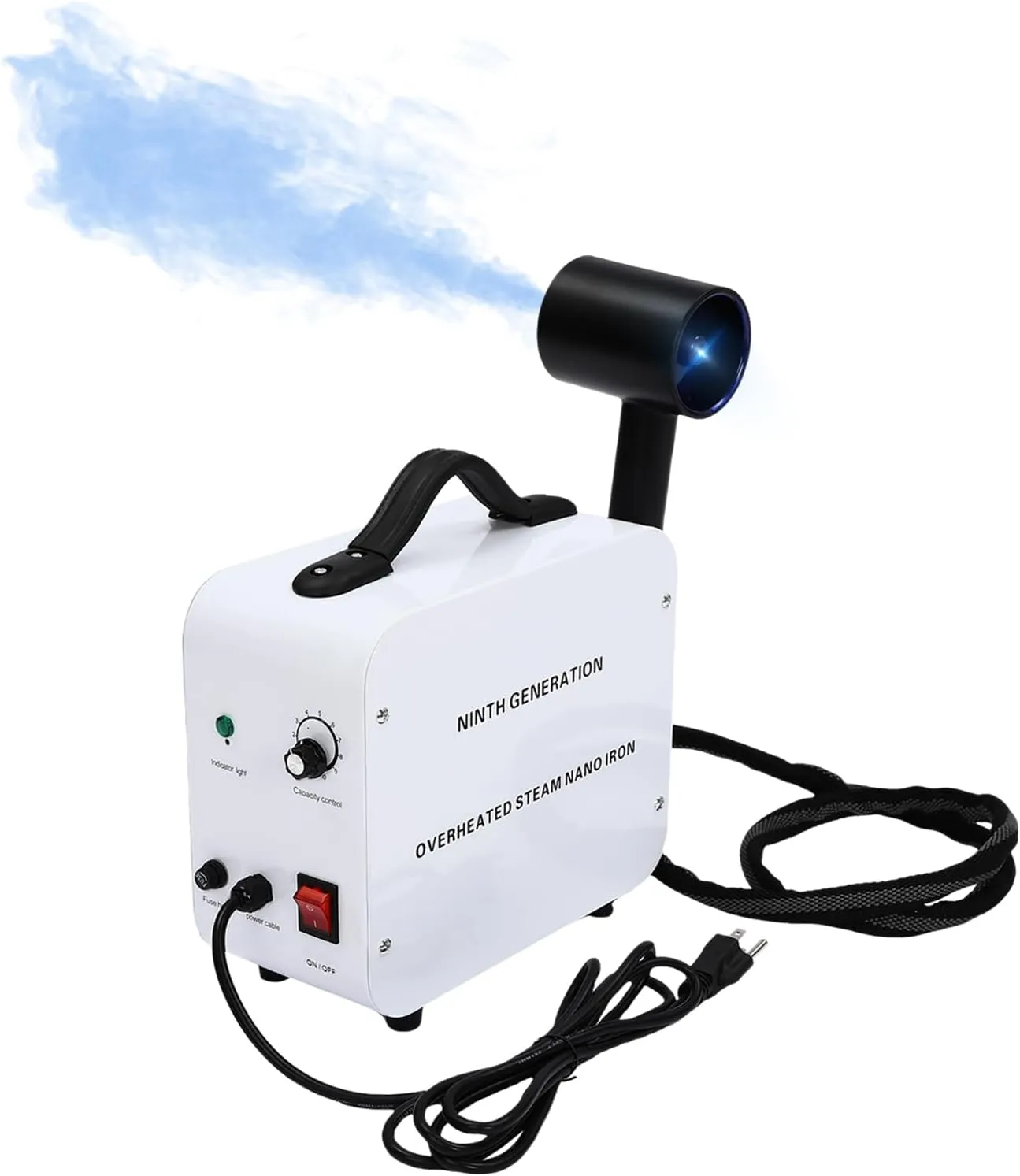 Nano Hair Steamer,Multifunctional Nano Atomizer Spa Salon Device,Professional Hair Color Processor,Warming Effect Hair Salon Spray Humidifier Tool,Nano Hair Steamer Sprayer for Hair Care,Hair Repair