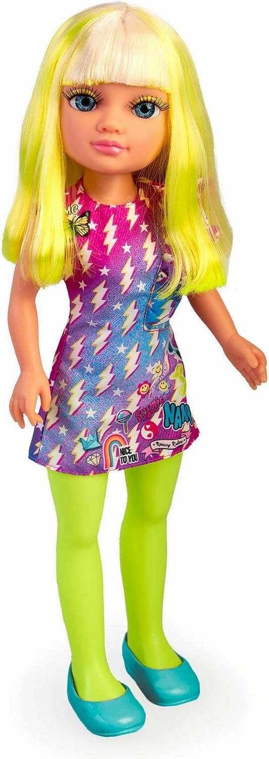Neon Fashion Doll with Yellow Hair, 16" Doll