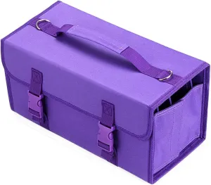 NIUTOP 171 Slots Marker Pen Case Markers Carrying Bag Holder for Alcohol Marker and Art Sketch Marker, Permanent Paint Marker, Dry Erase Marker, Repair Marker Pen, Color Highlighter(Purple)