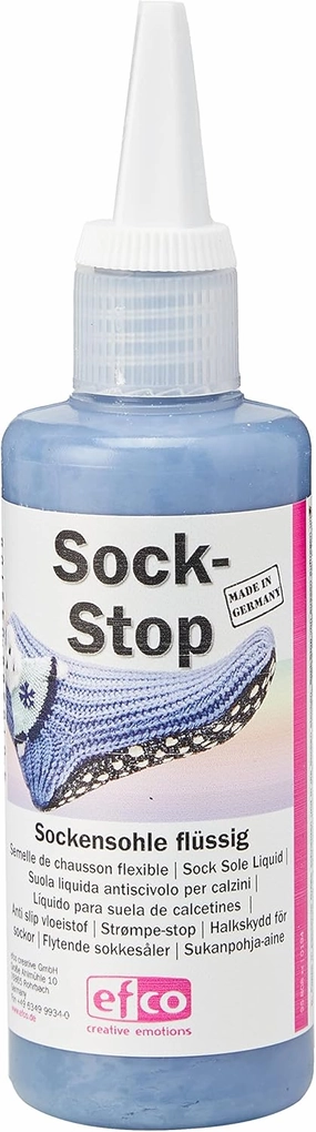 Non Slip 3D Fabric Textile Liquid Paint Sole Grip Protection Anti Slip Blue 100ml