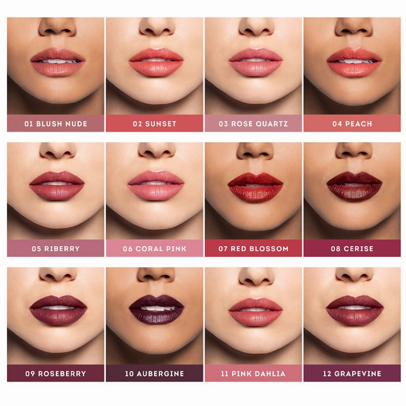 Nude By Nature Creamy Matte Lipstick - 03 Rose Quartz