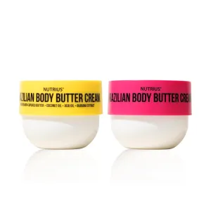 Nutrius Brazilian Body Butter Cream - Coco   Berry Bliss (2 x 6 FL OZ)