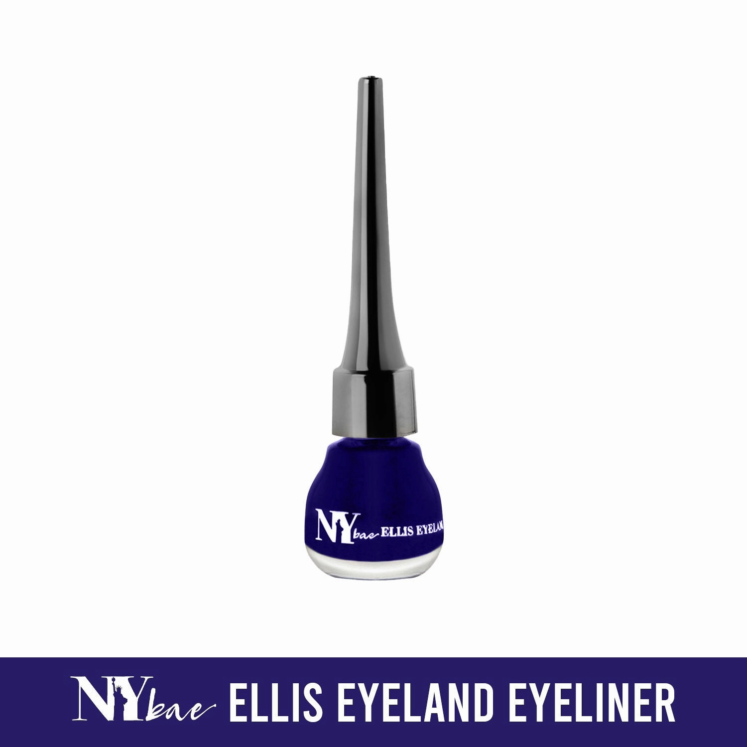 NY Bae Ellis Eyeland - Blue Lagoon (6 ml) | Liquid Eyeliner | Glossy Finish | Waterproof | Lasts upto 8 hours | Vegan