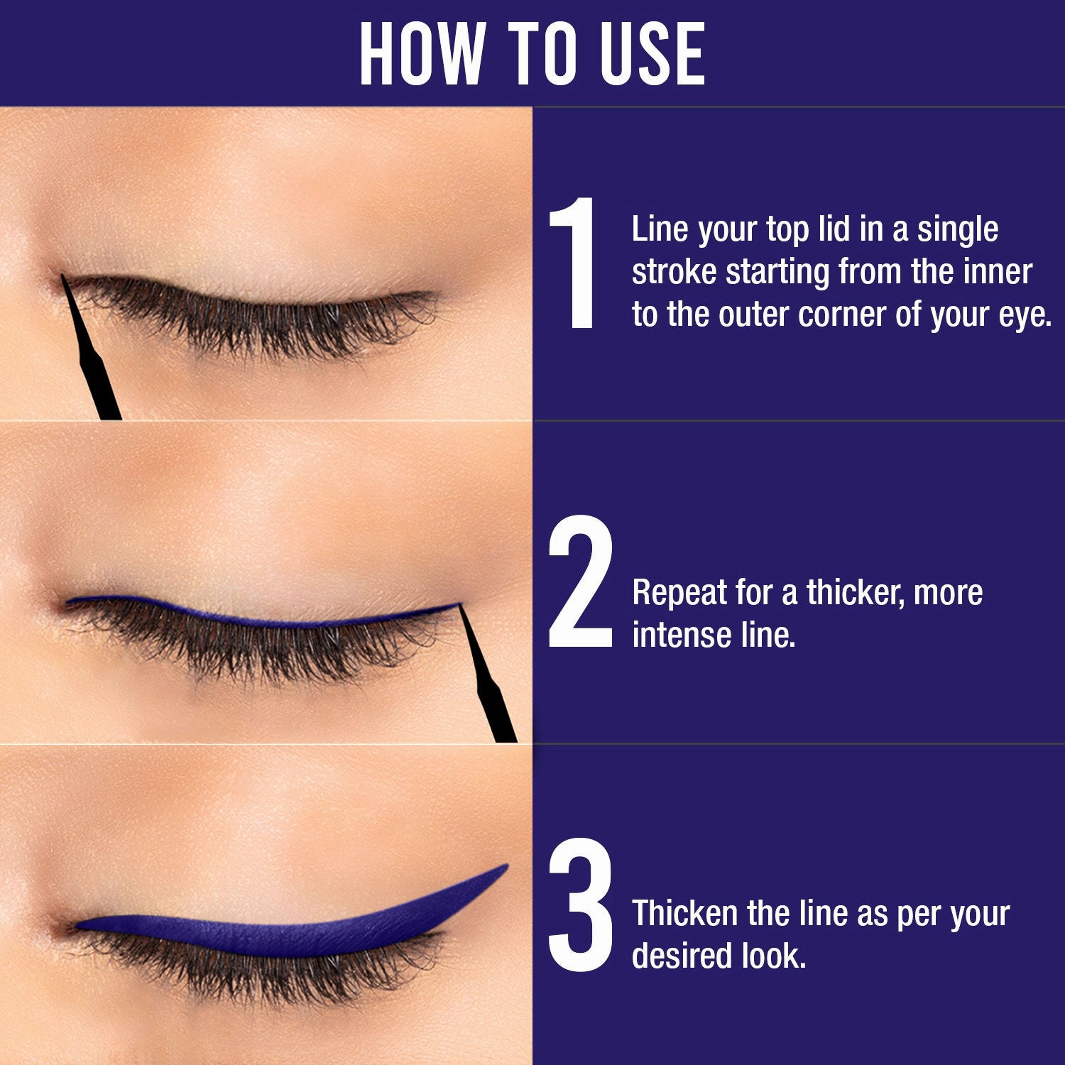 NY Bae Ellis Eyeland - Blue Lagoon (6 ml) | Liquid Eyeliner | Glossy Finish | Waterproof | Lasts upto 8 hours | Vegan