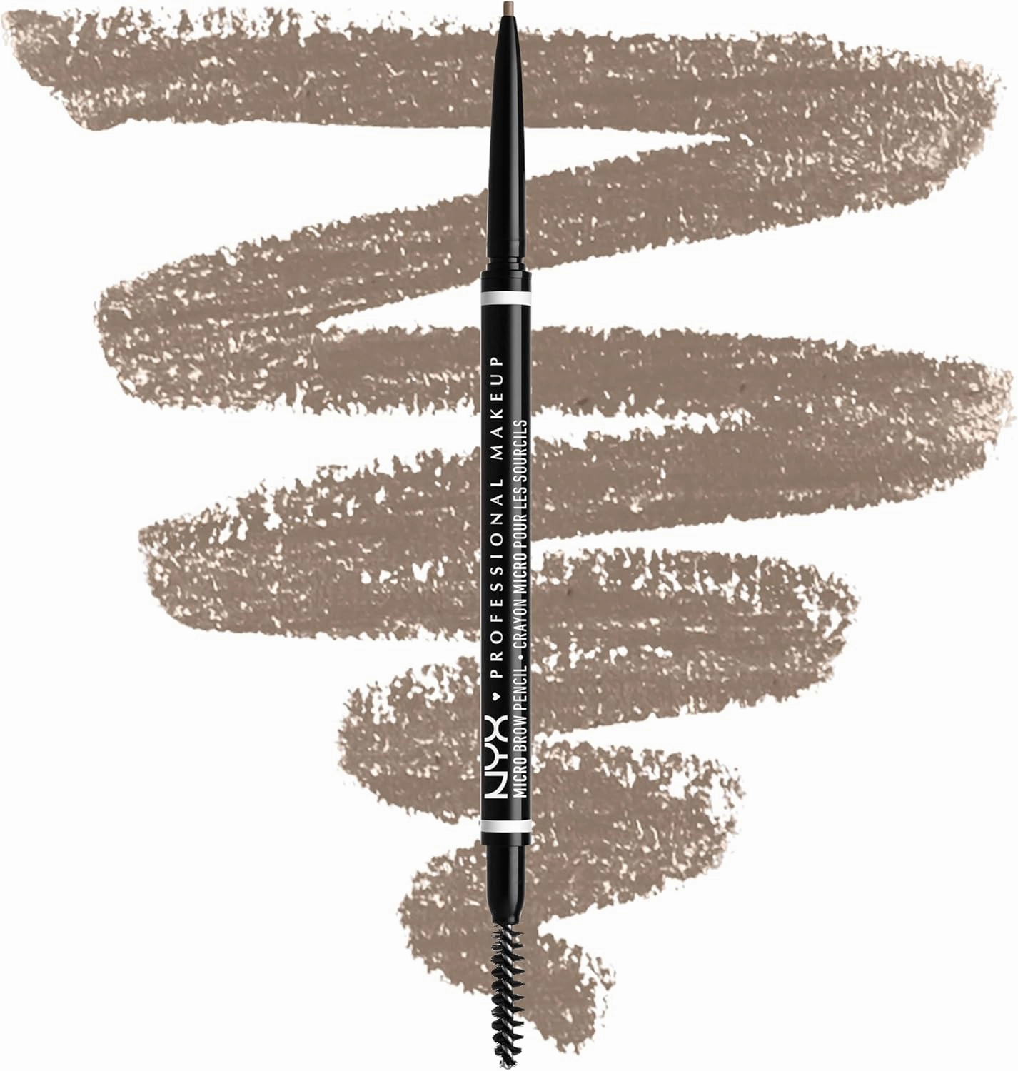 NYX Professional Makeup Eyebrow Pencil, Dual Ended With Mechanical Brow Pencil And Spoolie Brush, Vegan Formula, Micro Brow Pencil, Espresso