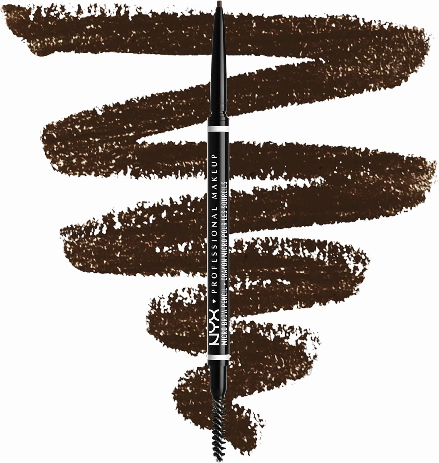 NYX Professional Makeup Eyebrow Pencil, Dual Ended With Mechanical Brow Pencil And Spoolie Brush, Vegan Formula, Micro Brow Pencil, Espresso