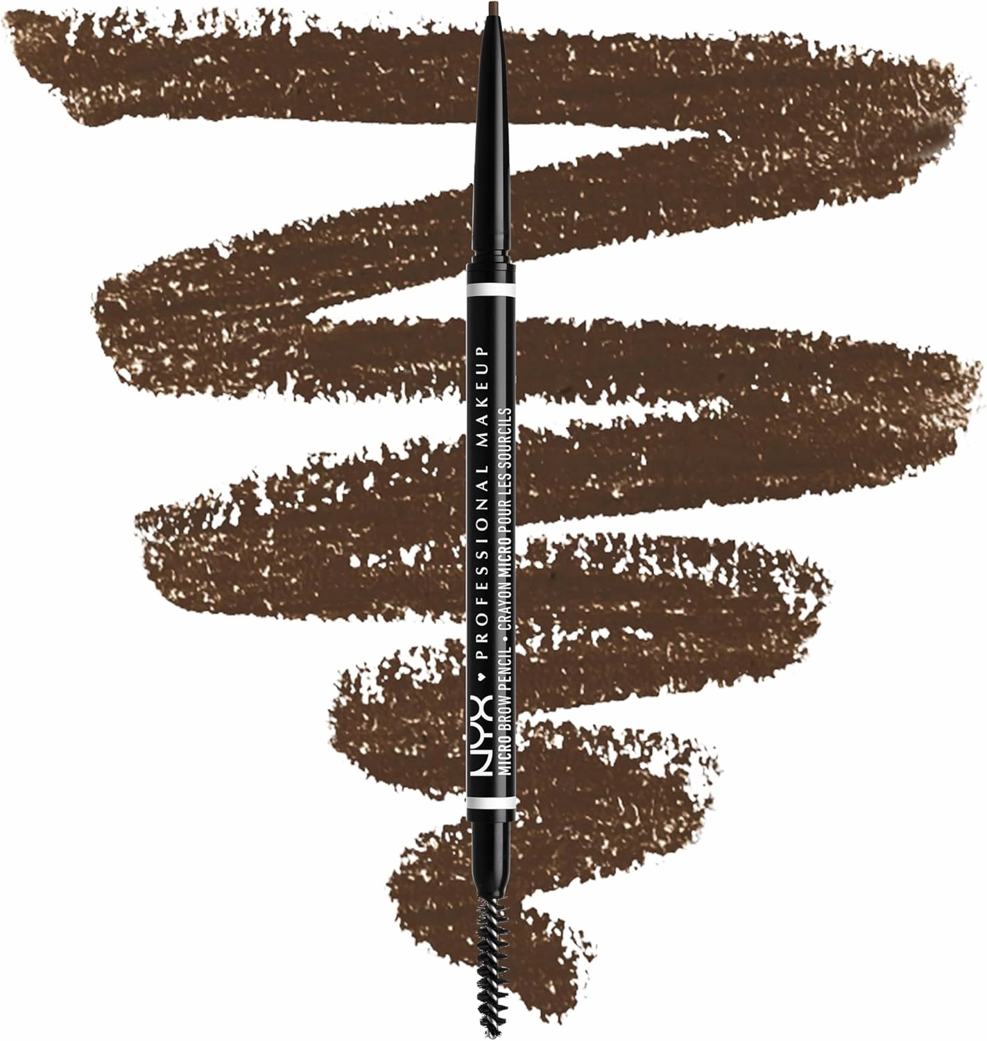 NYX Professional Makeup Eyebrow Pencil, Dual Ended With Mechanical Brow Pencil And Spoolie Brush, Vegan Formula, Micro Brow Pencil, Espresso