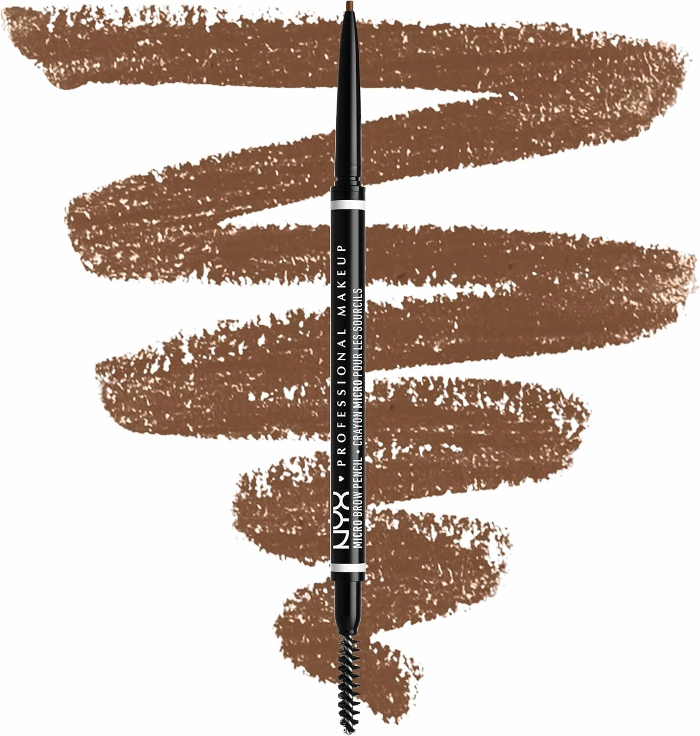 NYX Professional Makeup Eyebrow Pencil, Dual Ended With Mechanical Brow Pencil And Spoolie Brush, Vegan Formula, Micro Brow Pencil, Espresso
