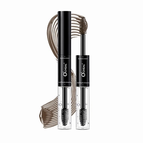 O'CHEAL Double-Ended Eyebrow Tint & Fixer Brow Gel,Water Resistant, Quick-Drying, Smudge-Proof, 24HR Long-Lasting Hold, Vegan & Cruelty-Free (01# LIGHT BROWN)