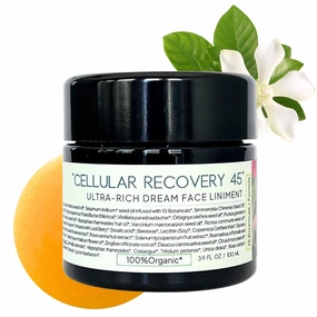 ORGANIC28 . 100% Organic Ultra-Rich Dream Face Cream/Liniment / 2 X Size – USA Made.45 Botanicals. Defying The Sign of Age. Rejuvenating Face Moisturizer. Jasmin  Aromatherapy. 3.9 Fl. Oz.