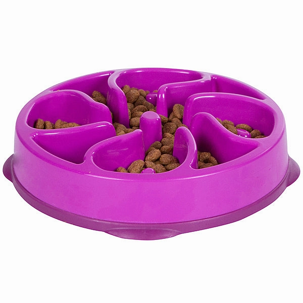 Outward Hound Fun Feeder Flower Purple Medium
