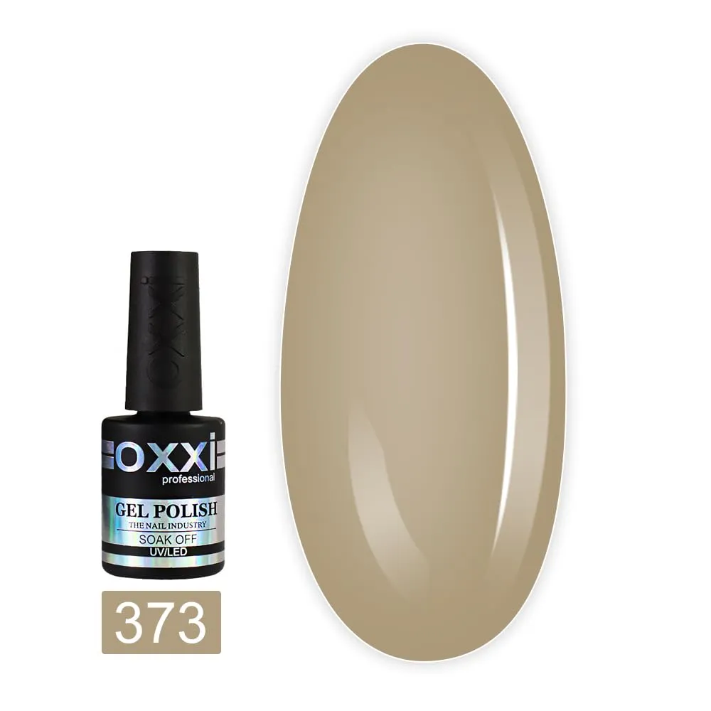 Oxxi Professional Gel Color 10ml. Part 7 (341-375) Nail Polish French, Yellow Blue, Purple, Pink, Lilac, Glitter Led Uv Soak Off, Nail Art Diy, Home manicure (Gel Polish 373 (gray-sand))