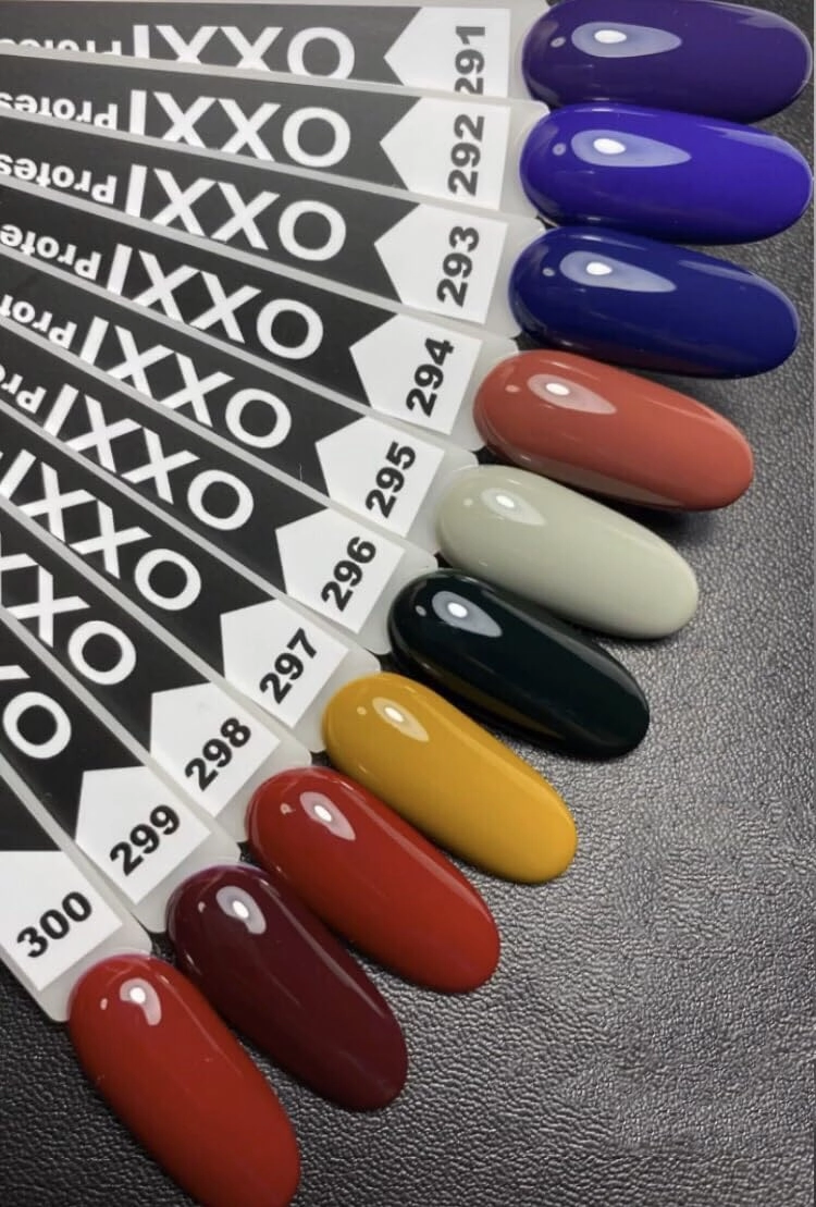 Oxxi Professional Gel Color 10ml. Part 6 (296-340) Nail Polish French, Red, Blue, Purple, Pink, Lilac, Glitter Led Uv Soak Off, Nail Art Diy, Home manicure (Gel Polish 300 (cherry))