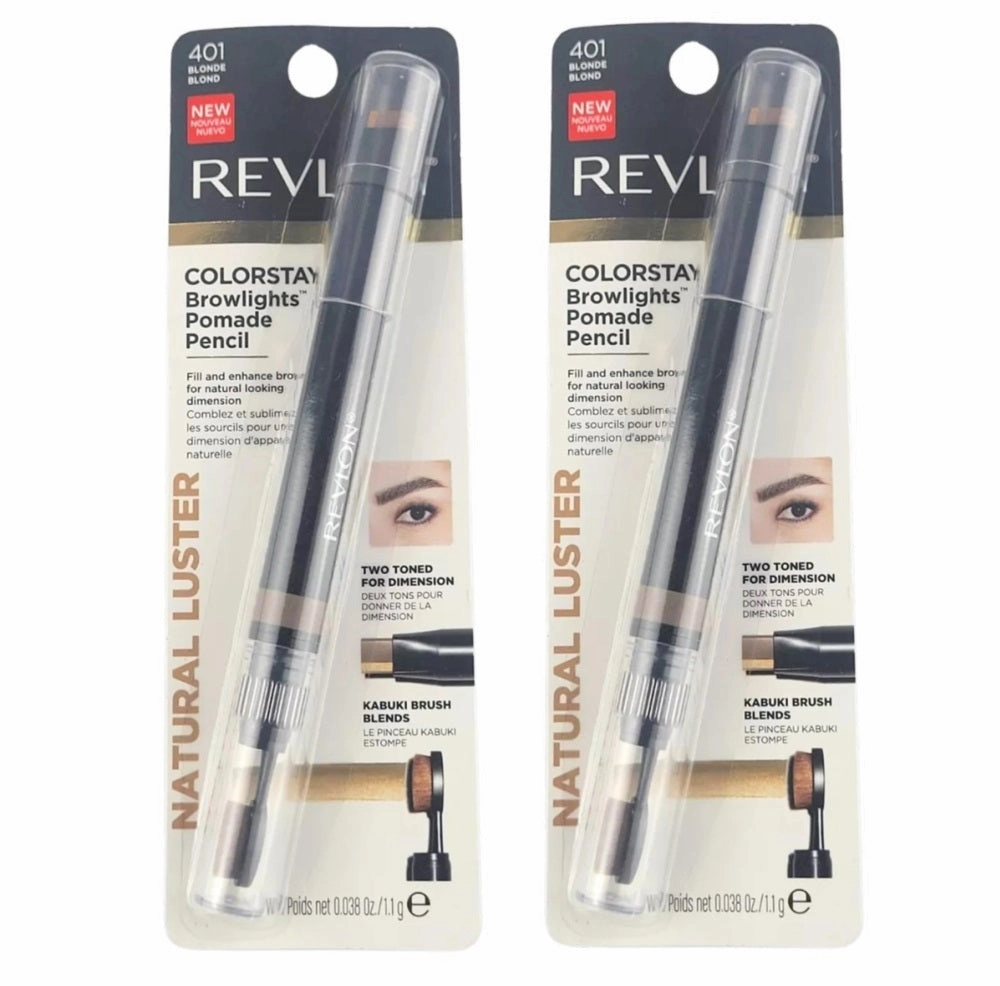 Pack of 2 Revlon Colorstay Browlights Pomade Pencil, Blonde 401